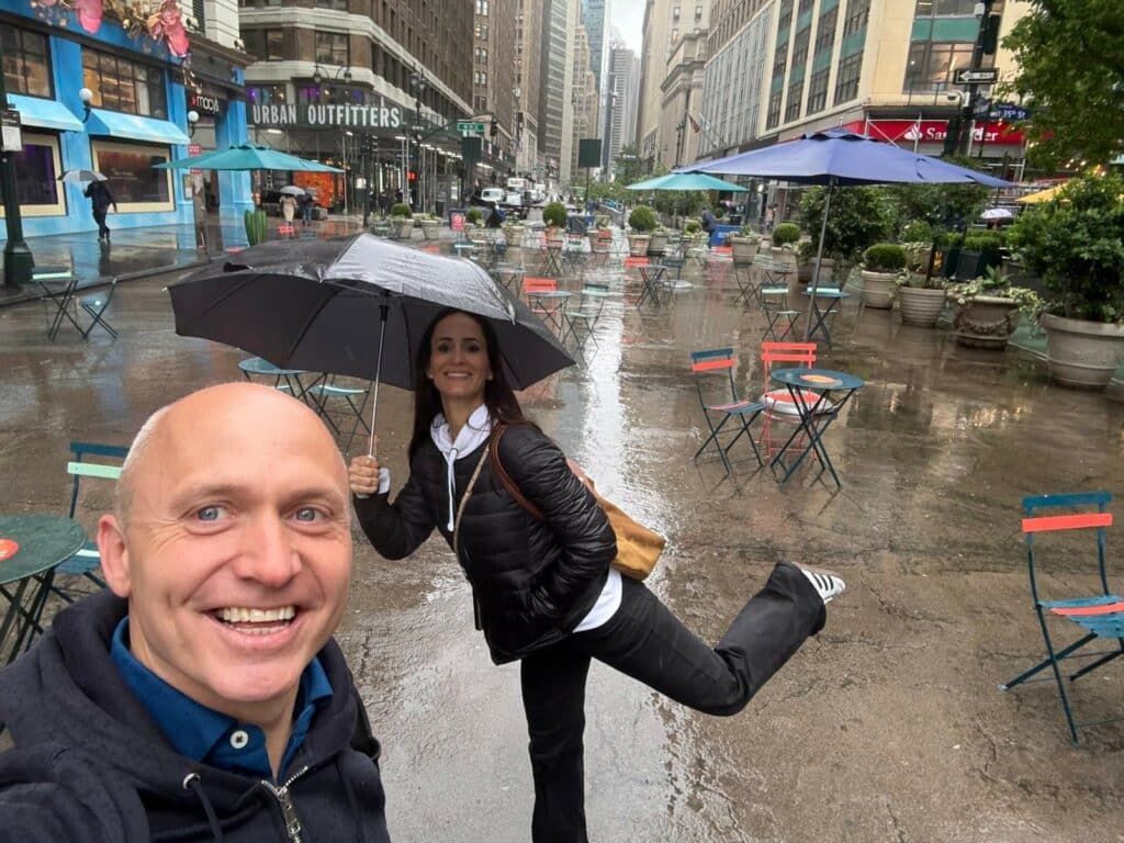 Werner and Laura on the road