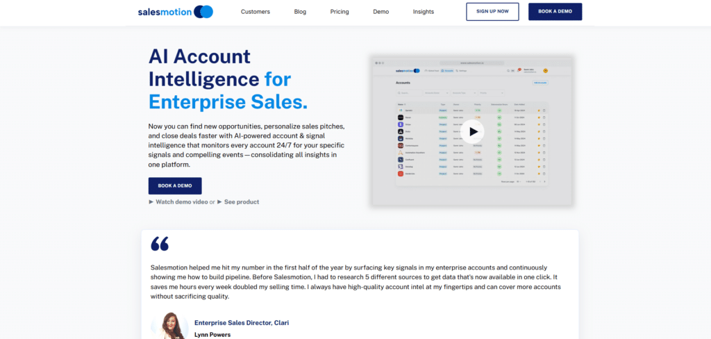 Salesmotion home page