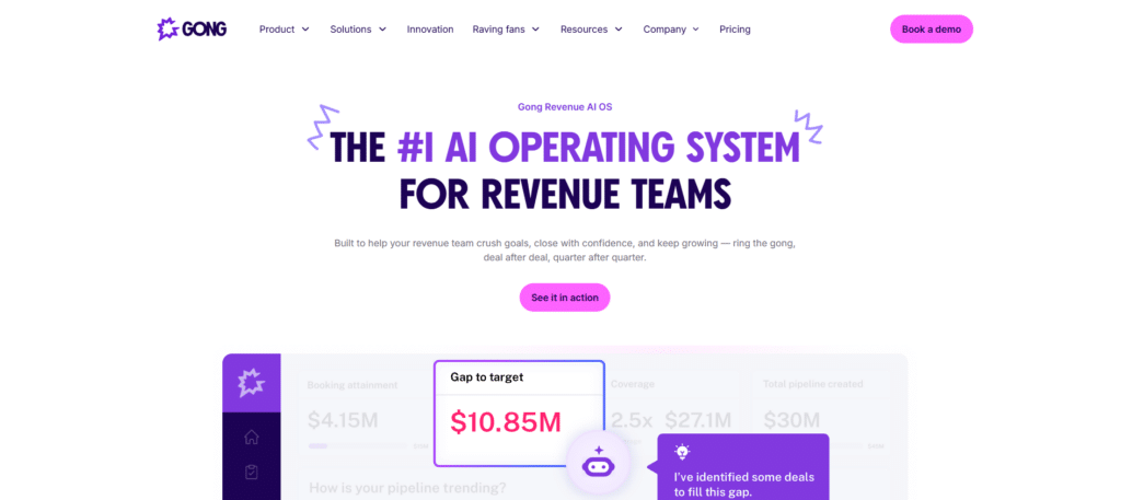 Gong home page