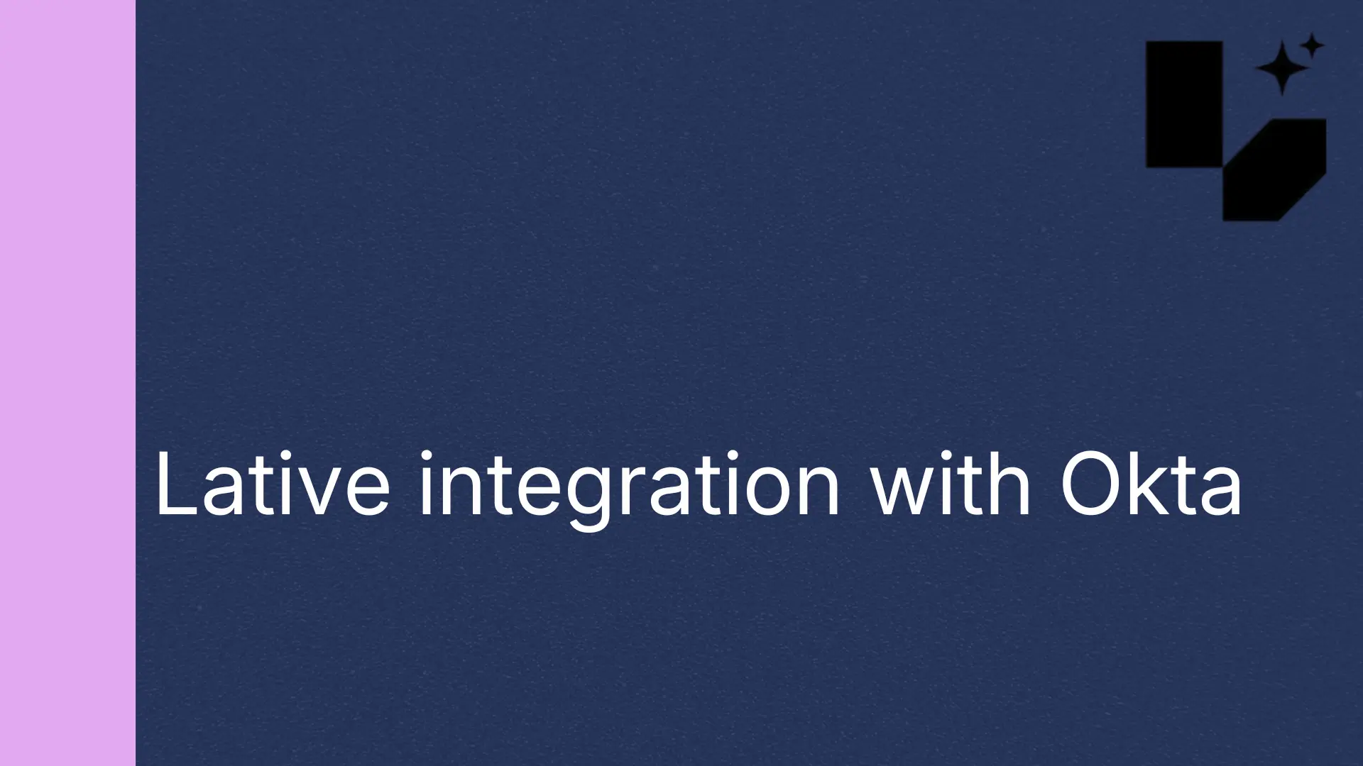 Lative integration with Okta