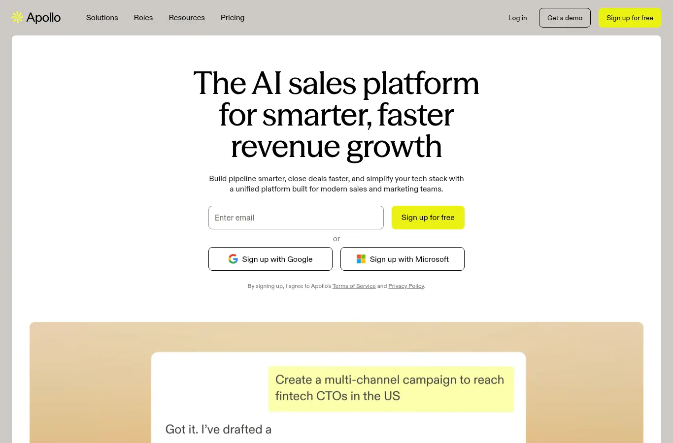 Apollo website