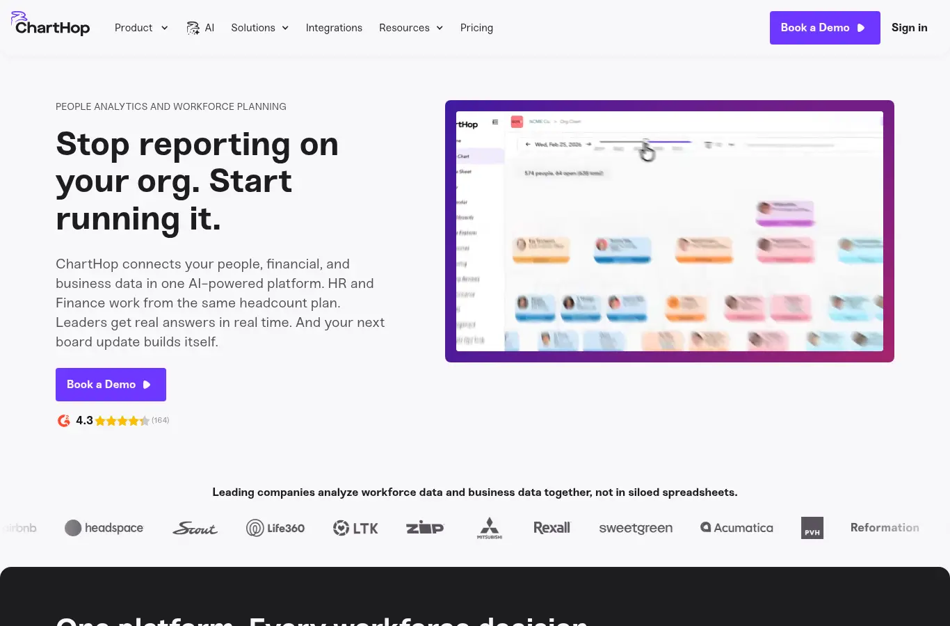 ChartHop website