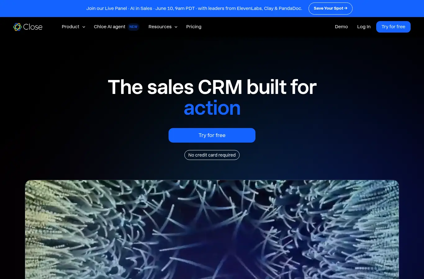 Close CRM website