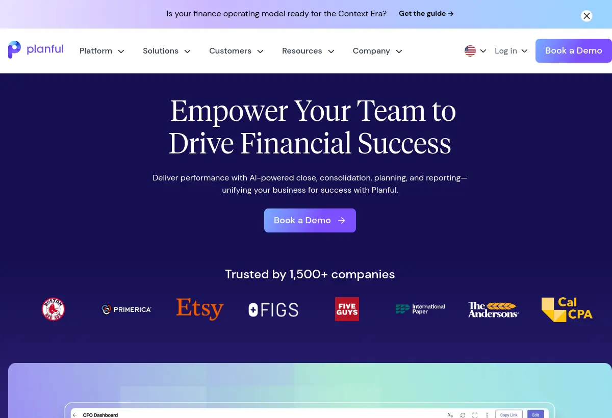 Planful website