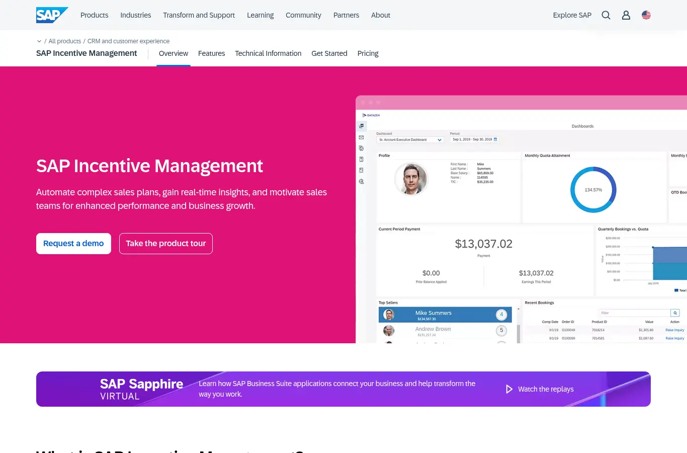 SAP Commissions website