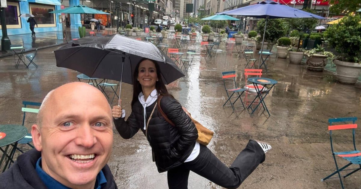 Werner and Laura on the road