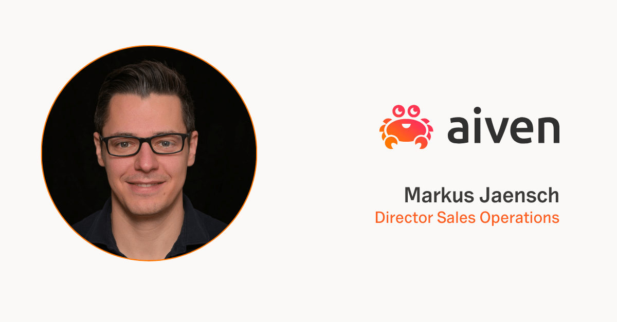 Sales productivity and decision-making - Aiven